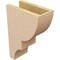 Ekena Millwork 5"W x 10"D x 15"H Classic Ridgewood Rough Cedar Woodgrain TimberThane Corbel, Primed Tan CORUR05X10X15RIDRCPR - alternate 5